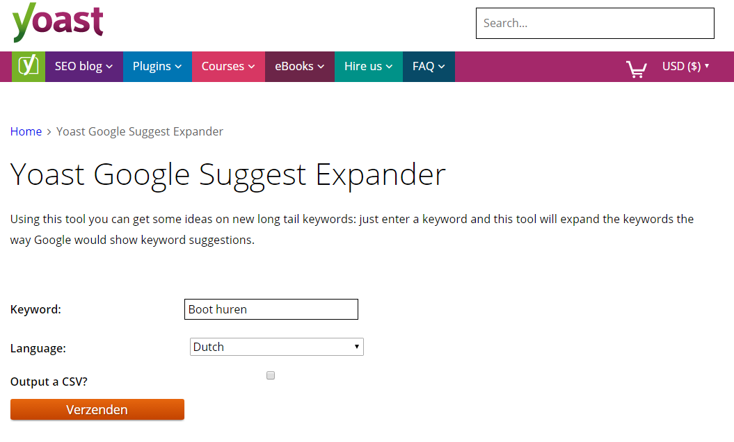 Yoast Google Suggest Expander